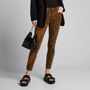 Alana High-Rise Cropped Skinny Jeans Pollock Vaska Jag Sz 32 Women